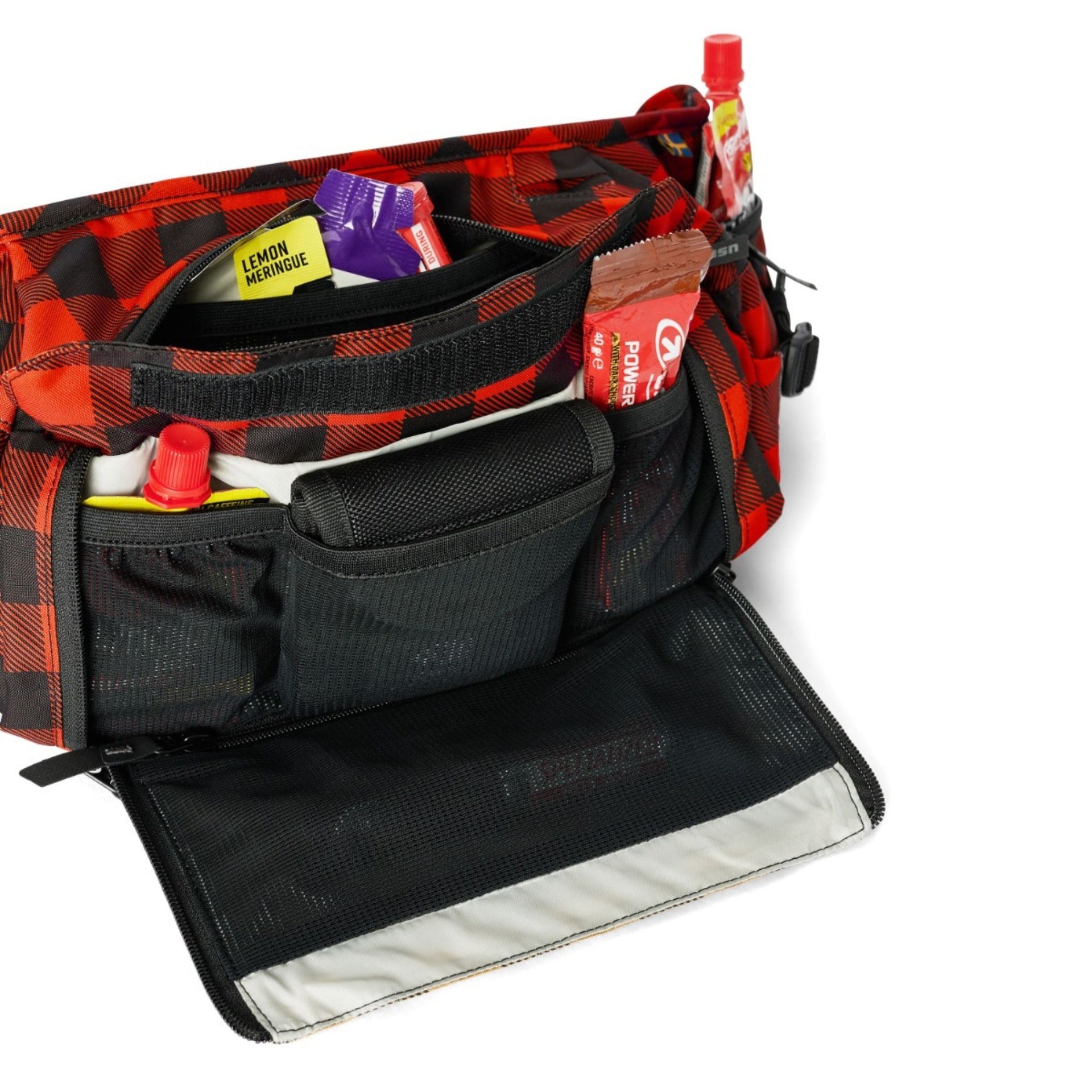 Riñonera Uwse Waist 6L Flannel Black Red